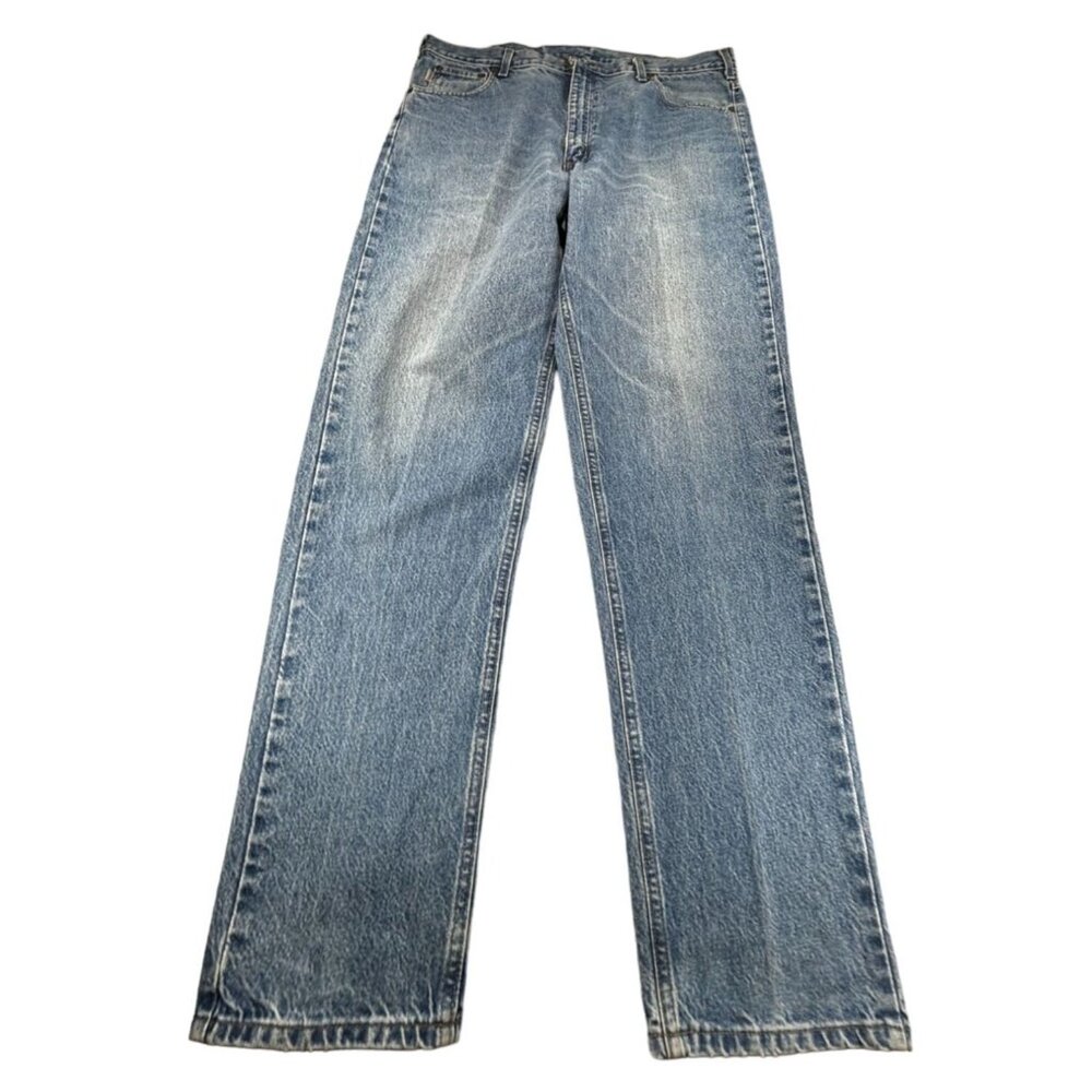 Carhartt Relaxed Fit Jeans Mens 40x30 100% Cotton Denim Blue loose baggy